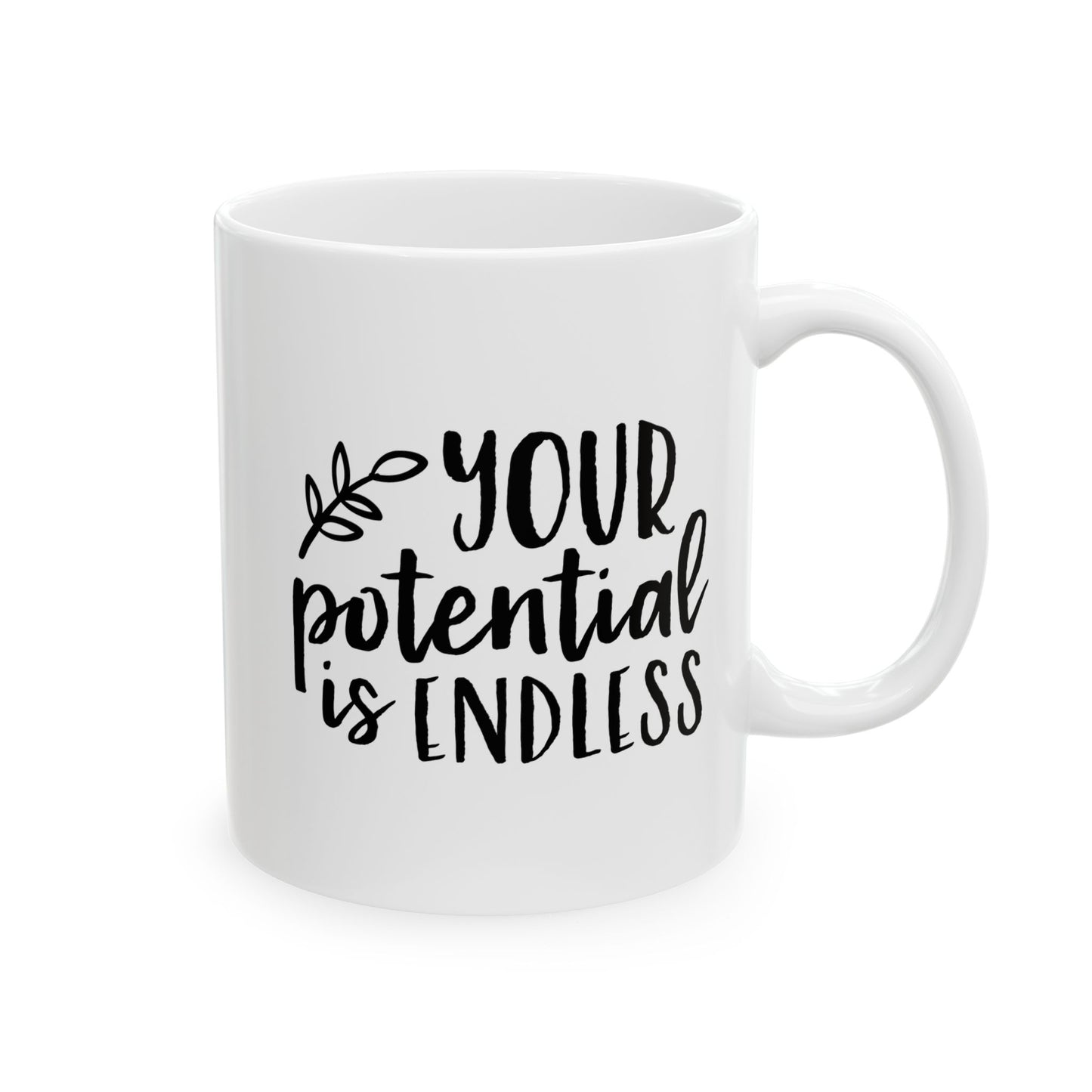 Endless Potential Inspirational Ceramic Mug, Coffee Lover Gift, Motivational Mug, Office Decor, Unique Holiday Present