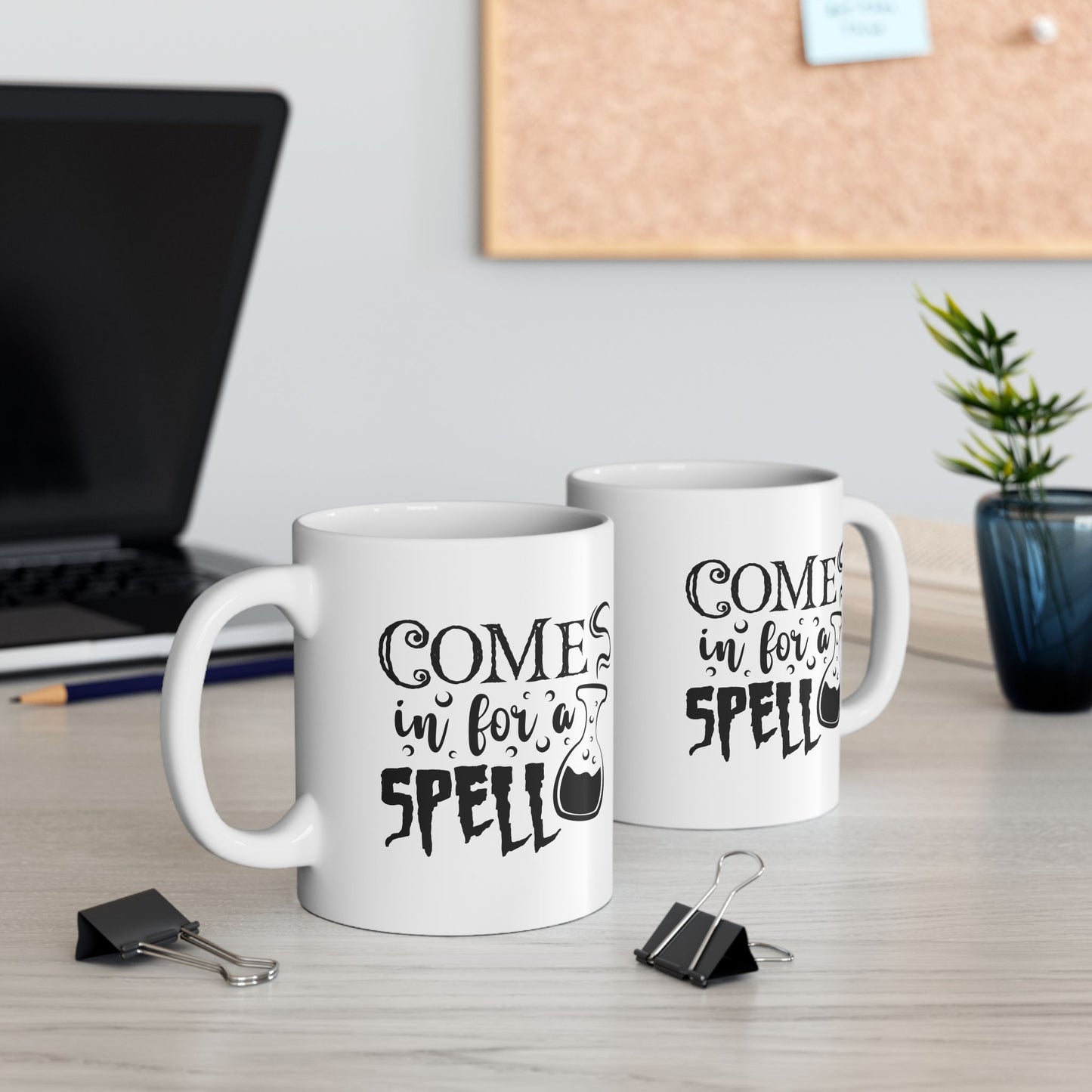 Ceramic Mug - Come Over for a Spell Halloween Mug (11oz, 15oz)