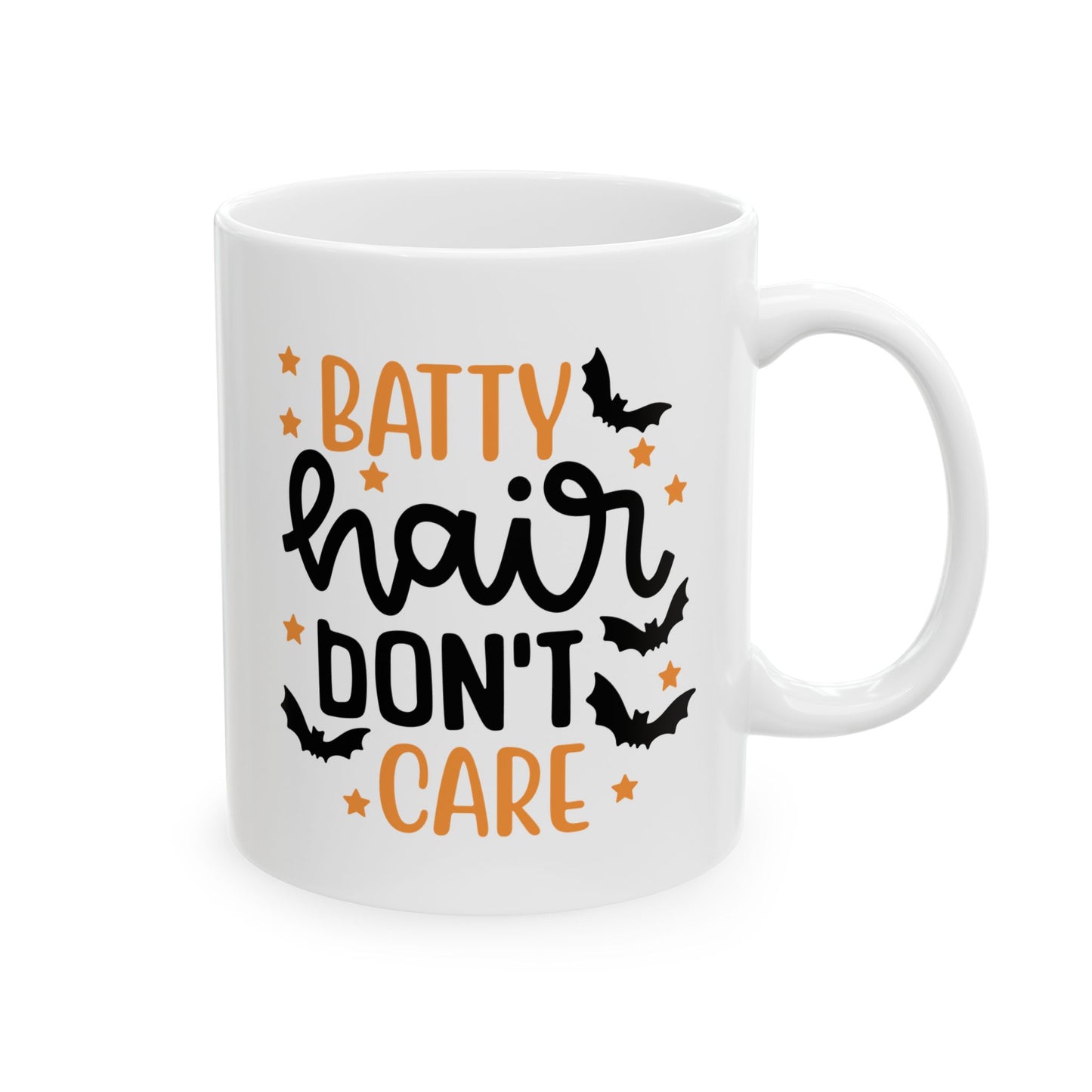 Halloween-Themed Ceramic Mug - Spooky Coffee Cup for Fall, Witch Decor, Bat Design, Perfect Gift for Halloween Lovers