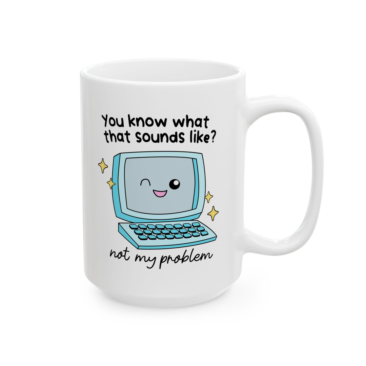 Retro Computer Laptop Mug - Fun Gift for Tech Lovers, Cute Coffee Cup, Nerdy Office Decor, Geeky Birthday Present, Humor for Programmers