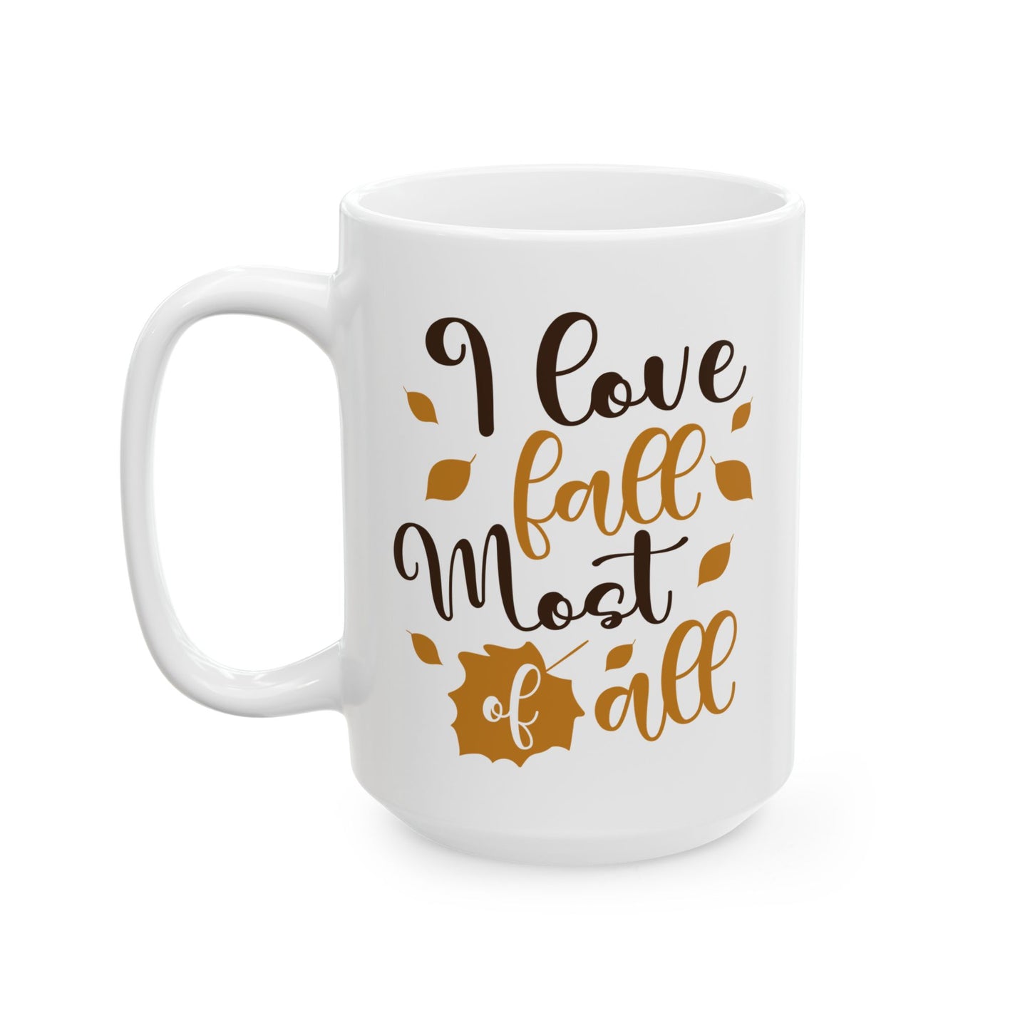 Cozy Fall Ceramic Mug, Cute Coffee Cup for Autumn, Gift for Thanksgiving, Cute Kitchen Decor, Fall Vibe Drinkware