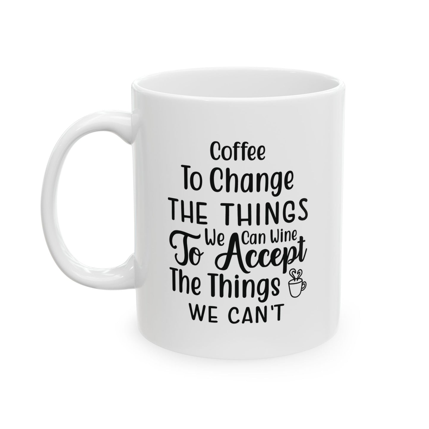 Coffee Lover Ceramic Mug - Perfect Gift for Coffee Lovers, Motivational Quote Mug, Office Desk Accessory, Uplifting Drinkware, Home