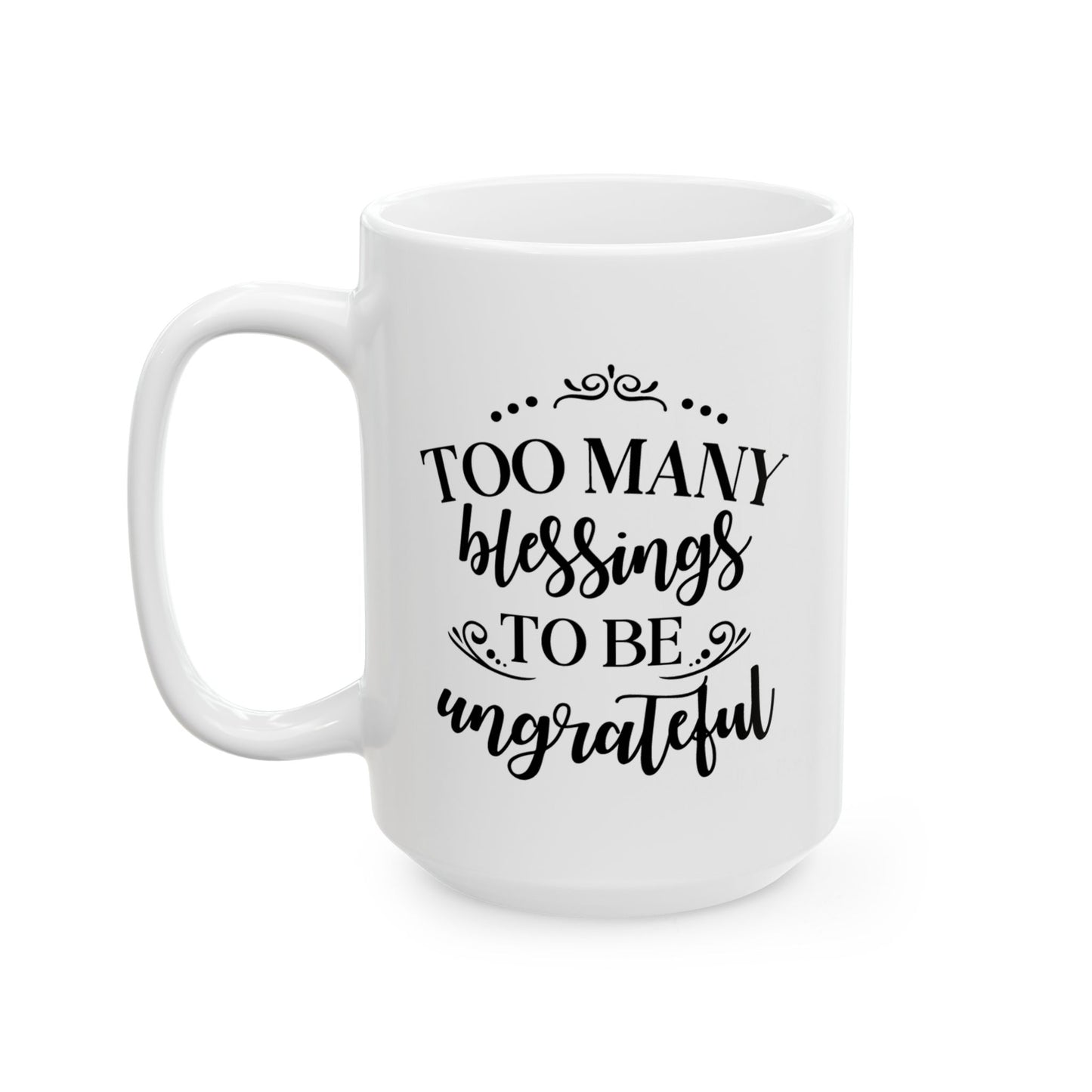 Inspirational Ceramic Mug, Gratitude Gift for Coffee Lovers, Motivational Cup for Home and Office, Ideal for Birthdays and Holidays