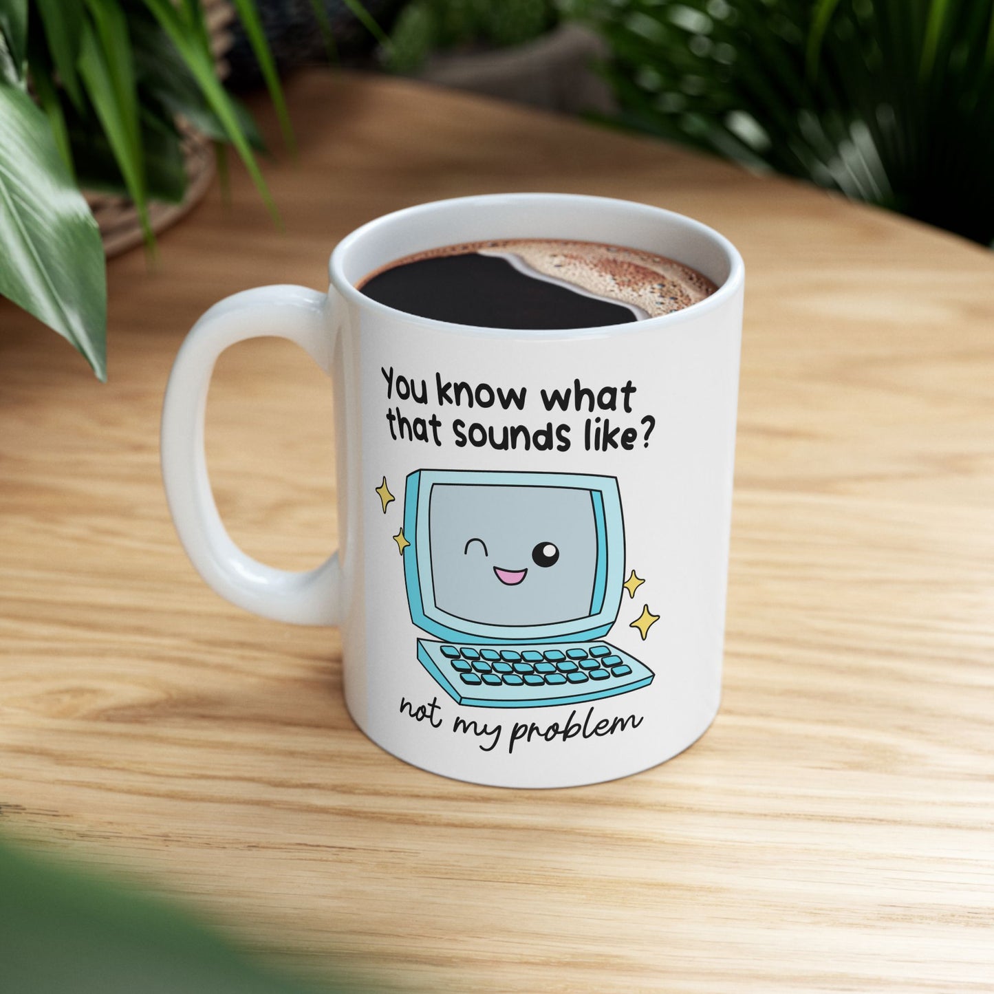 Retro Computer Laptop Mug - Fun Gift for Tech Lovers, Cute Coffee Cup, Nerdy Office Decor, Geeky Birthday Present, Humor for Programmers