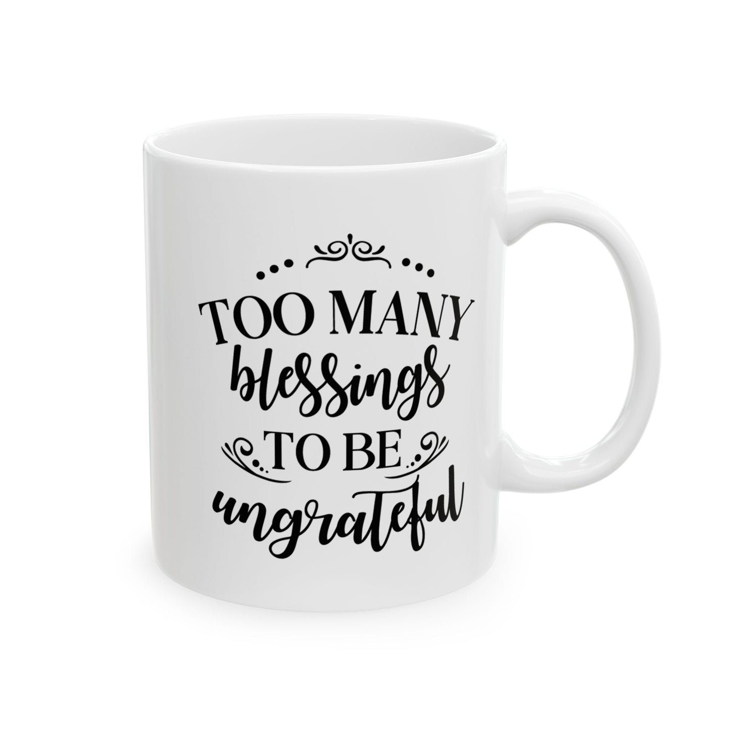 Inspirational Ceramic Mug, Gratitude Gift for Coffee Lovers, Motivational Cup for Home and Office, Ideal for Birthdays and Holidays