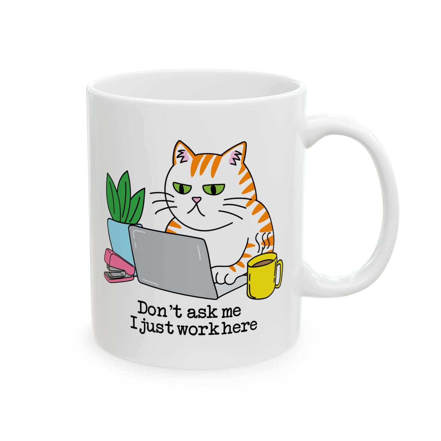 Cozy Cat Ceramic Mug | Coffee Lover Gift | Home & Office Decor | Fun Gift for Pet Lovers | Cute Cat Design