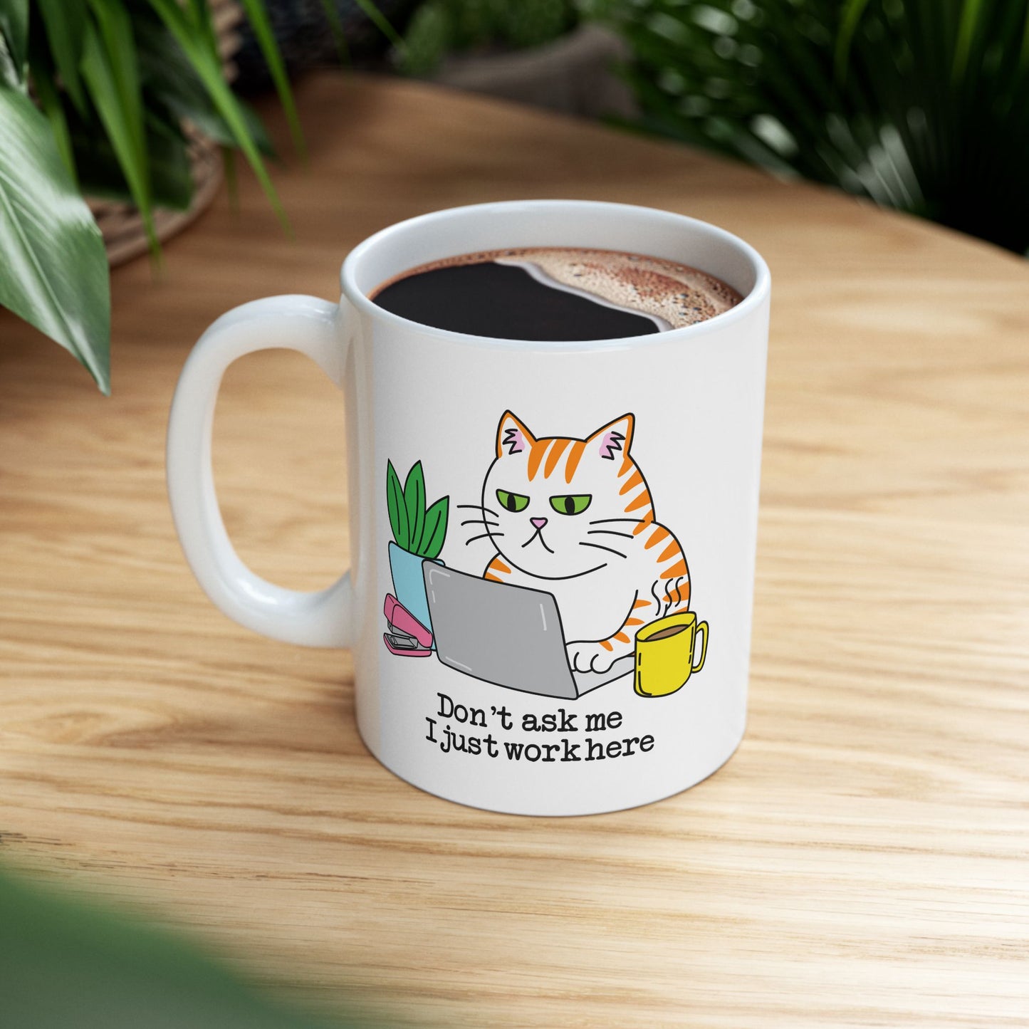 Cozy Cat Ceramic Mug | Coffee Lover Gift | Home & Office Decor | Fun Gift for Pet Lovers | Cute Cat Design