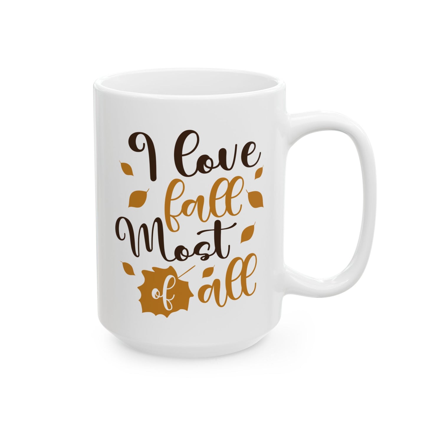 Cozy Fall Ceramic Mug, Cute Coffee Cup for Autumn, Gift for Thanksgiving, Cute Kitchen Decor, Fall Vibe Drinkware