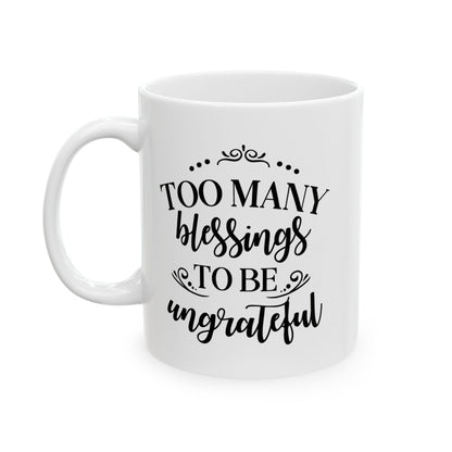 Inspirational Ceramic Mug, Gratitude Gift for Coffee Lovers, Motivational Cup for Home and Office, Ideal for Birthdays and Holidays
