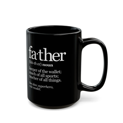 Mug Father Superhero 11oz/15oz Black