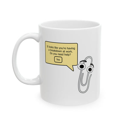 Fun Quirky Ceramic Mug - Perfect Gift for Coffee Lovers, Humor, Office Decor, Unique Kitchenware, Birthday Present