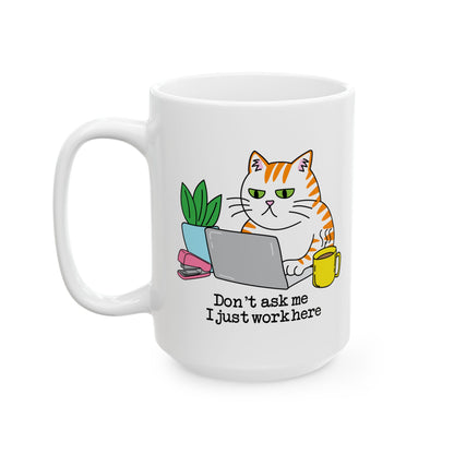 Cozy Cat Ceramic Mug | Coffee Lover Gift | Home & Office Decor | Fun Gift for Pet Lovers | Cute Cat Design