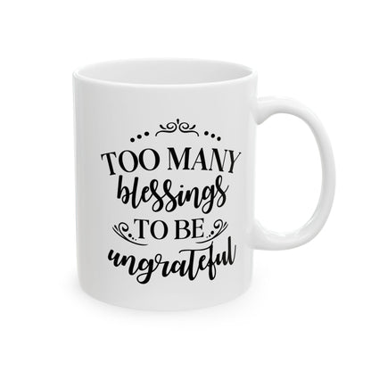 Inspirational Ceramic Mug, Gratitude Gift for Coffee Lovers, Motivational Cup for Home and Office, Ideal for Birthdays and Holidays
