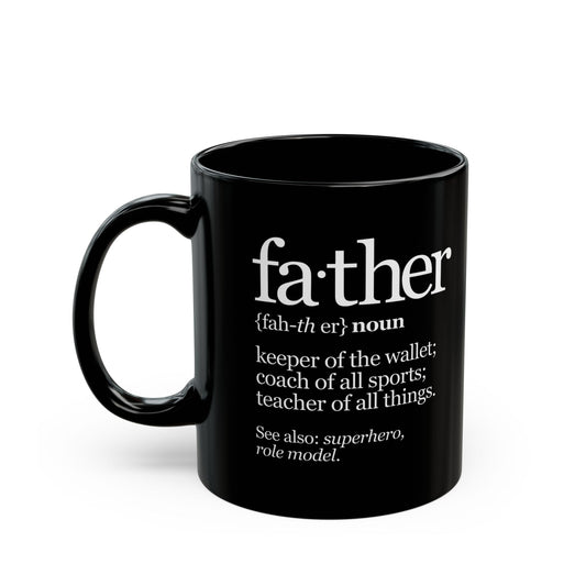 Mug Father Superhero 11oz/15oz Black