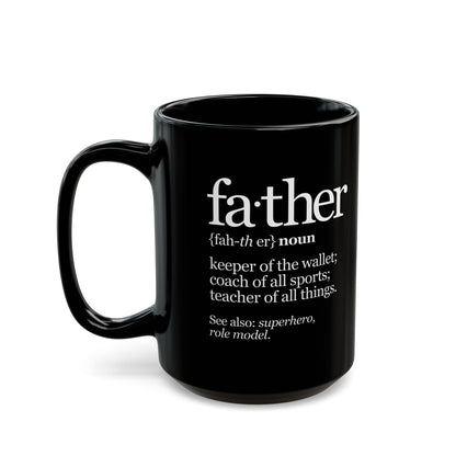 Mug Father Superhero 11oz/15oz Black