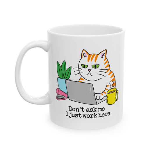 Cozy Cat Ceramic Mug | Coffee Lover Gift | Home & Office Decor | Fun Gift for Pet Lovers | Cute Cat Design